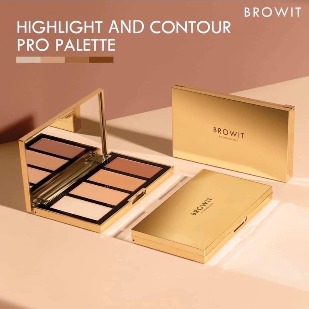 Browit By Nongchat Highlight and Contour Pro Palette น้องฉัตร