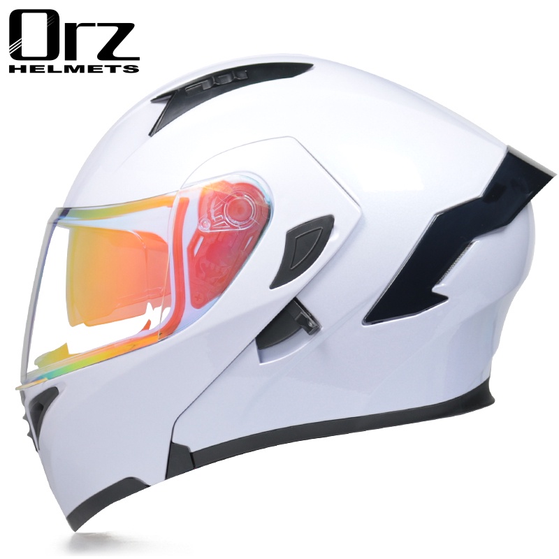 ORZ Motorcycle helmet full face racing motorbike helmet with Double sun