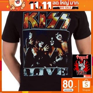 เสื้อวง KISS เสื้อใส่สบาย Rock เสื้อวินเทจ คิส  RCM861