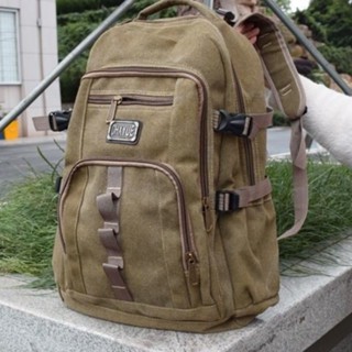 New Retro Men s Backpack Trend Canvas Men s Backpack Large Capacity Outdoor Backpack Leisure Travel Backpack