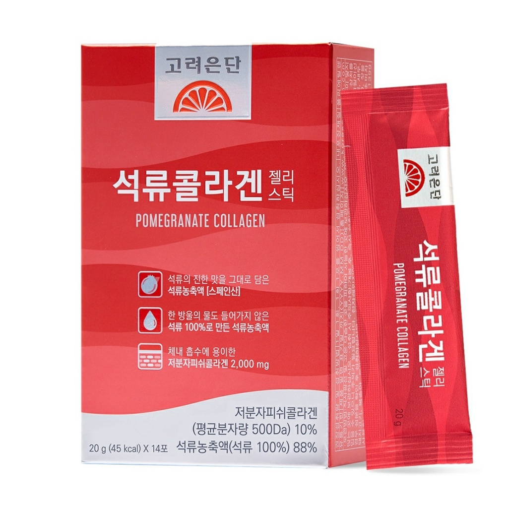 [Korea Undan] Low Molecular Fish Pomegranate Collagen Jelly Stick (14 bags)