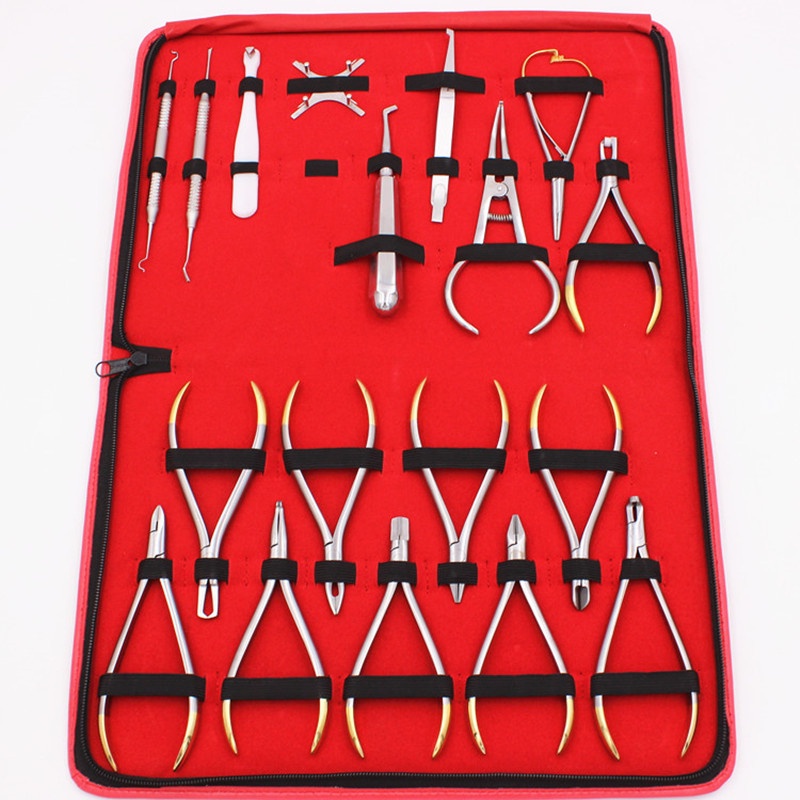 18 Pcs/set Dental Medical Equipment Dental Instrument Orthodontic Pliers Orthodontic Pliers Set