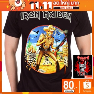 เสื้อวง Iron Maiden เสื้อลาย ไอเอิร์นเมเดน ไอร่อน เสื้อวินเทจ เสื้อยืดผช เสื้อวินเทจ RCM1677