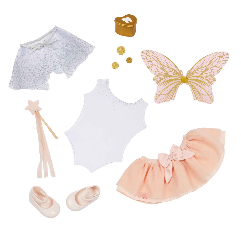 Our Generation DELUXE TOOTH FAIRY OUTFIT W/ WINGS & ACCESSORIES BD30487Z