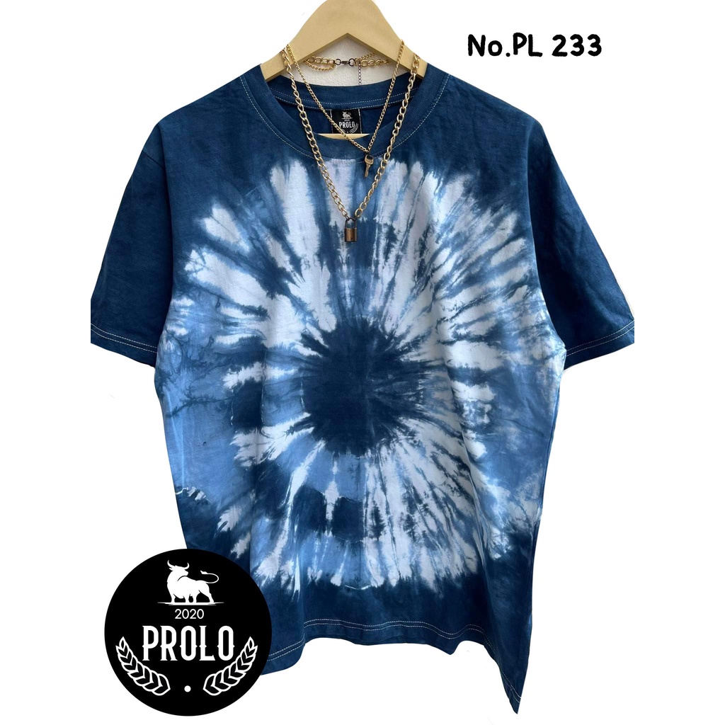 เสื้อมัดย้อมลายหอยฟ้าเหลือง ผ้าCottonแท้
