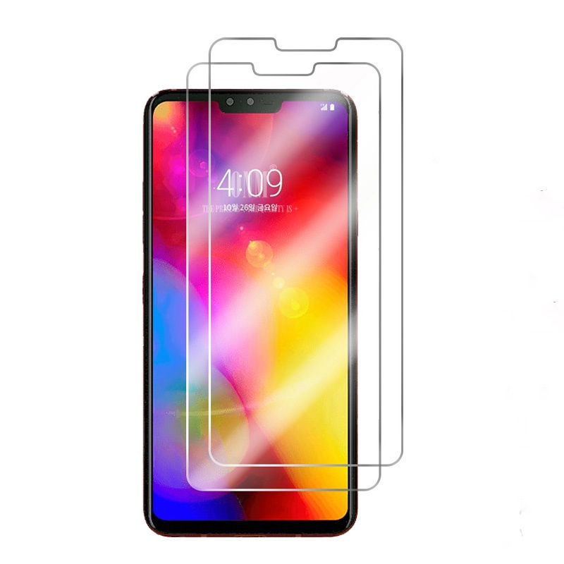 สําหรับ LG V40 V50 V50S V20 V30 V35 V60 ThinQ 5G Q51 Q61 Q60 Q7 Q6 2.5D Clear ฟิล์มกระจกนิรภัยป้องกั