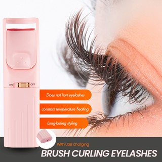 Electric Heated Eyelash Curler USB Rechargeable Electric Mini Eyelash Curler Makeup Tools Easy To Use Enlarge Eyes Persistent curling