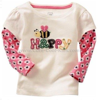 TLG-883 เสื้อแขนยาวเด็กผู้หญิง sweater Happy