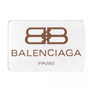 Balenciaga (1) พรมเช็ดเท้า ผ้าสักหลาด กันลื่น ดูดซับน้ํา แห้งเร็ว สําหรับห้องน้ํา 16x24 นิ้ว พร้อมส่ง