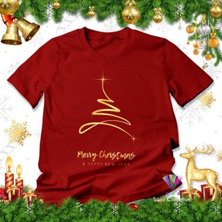 เสื้อยืด ลาย Merry Christmas | ต้นไม้ เกล็ดหิมะ ทรงเงา A2966 | เสื้อยืด สําหรับผู้ใหญ่ ผู้ชาย และผู้หญิง | เสื้อผ้าคริสต์มาส คริสเตียน วิญญาณ