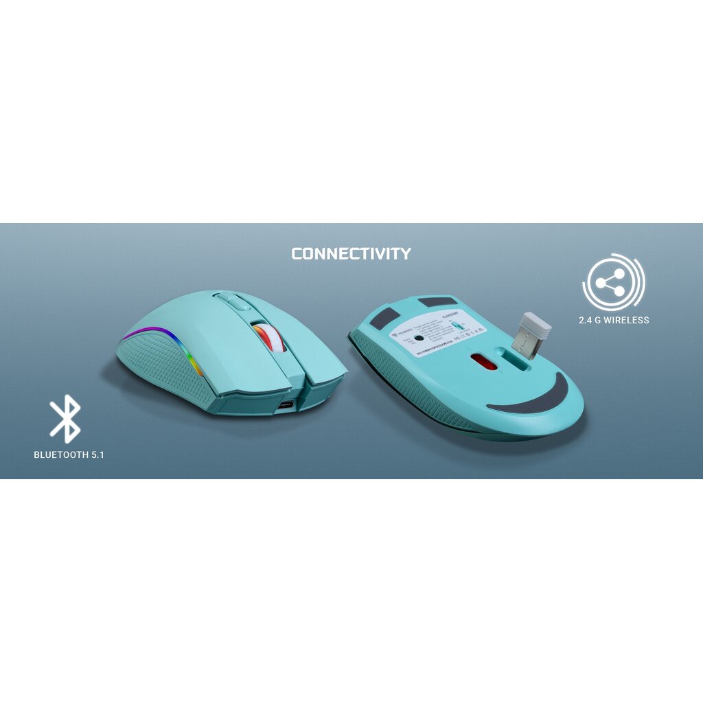 ️กรุงเทพฯด่วน1ชั่วโมง️ เม้าส์ NUBWO NM89W Wireless Gaming mouse รับประกันสินค้า 1 ปี #7