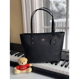 Coach Mini CITY ZIP TOTE (COACH 22967)สี ดำ IM/BLACK 
อะไหล่ทอง