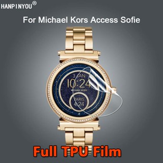 สําหรับ Michael Kors MK Access Sofie Smartwatch ฟิล์มกันรอยหน้าจอ TPU นุ่มใสบางพิเศษ - ไม่ใช่กระจกนิรภัย