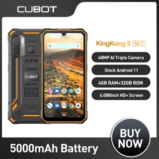 Cubot KingKong 5 Rugged Phone IP68 Waterproof Smartphone 4GB+32GB Android 11 NFC 5000mAh 48MP Triple Camera FACE ID Unlock