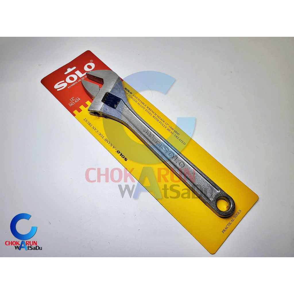 SOLO ประแจเลื่อน No.624 ขนาด 15 18 24 นิ้ว ประแจเลื่อน ประแจ คีมล็อคใหญ่ คีม คีมปากเป็ด คีมเลื่อน - รูปที่ 2
