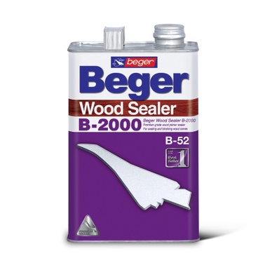 (1GL) Beger Wood Sealer B-2000 น้ำยารองพื้นกันยางไม้ ไม่ต้องง้อชแลค เหมาะกับไม้มียางมาก เช่นไม้แดง ไ