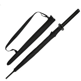 Elegant Black Japanese Samurai Ninja Sword Umbrella Japanese Ninja Sun Umbrella Straight Umbrella 8 Bones