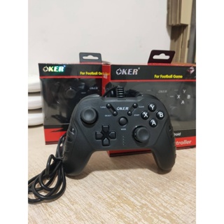 🎮( Gamepad Controller ) จอยเกมคอม สำหรับเล่นเกม PC/PS3/Android ยี่ห้อ OKER เสียบแล้ว เล่นได้เลยไม่ต้องติดตั้ง