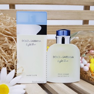 ✨แพ็คคู่สุดคุ้ม!! Dolce &amp; Gabbana Light Blue EDT &amp; Homme แผ่นทดลอง (ใช้ครั้งเดียว) น้ำหอม สำหรับ ผู้หญิง และ ผู้ชาย