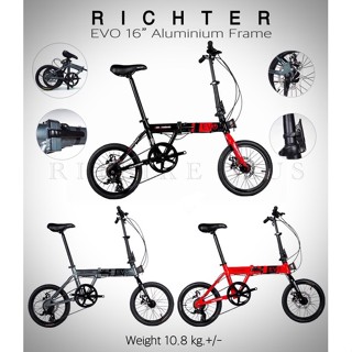 *ไม่ผ่อนแถมหมวก*...จักรยานพับ RICHTER รุ่น EVO 16" (2022)