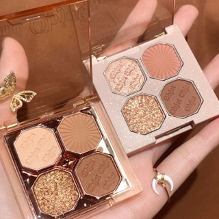 อายแชโดว์ 4 ช่อง DIKALU [DKL-904] Coco Venus Eyes Mini Objet เนื้อแมท เนื้อชิมเมอร์ สีสวย ติดทน พกพาง่าย