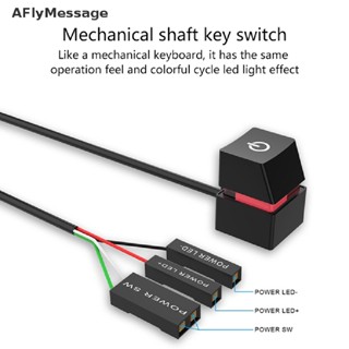 Afl เมนบอร์ดสวิตช์ไฟ LED หลากสี 2 เมตร สําหรับคอมพิวเตอร์