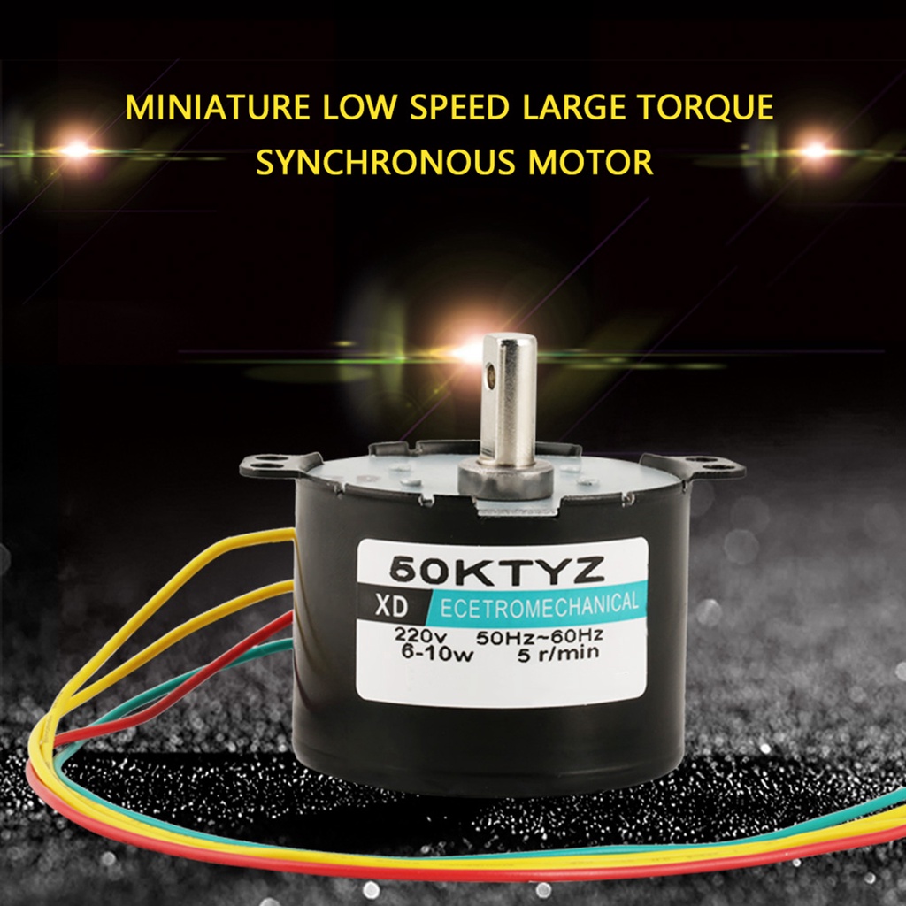 Sagittarius314 มอเตอร์ซิงโครนัสซิงโครนัส Ac220V 5-50Rpm ความเร็วต่ํา ขนาดใหญ่ Cw/Ccw 1 ชิ้น