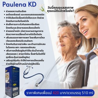 paulena kd มาแล้วมาแล้วล็อตใหม่วันหมดอายุ 03-11-24 ขวดใหญ่ Big Size  ของแท้ บำรุง ล้างพิษในเลือดน้ำเหลือง ปอด ตับ