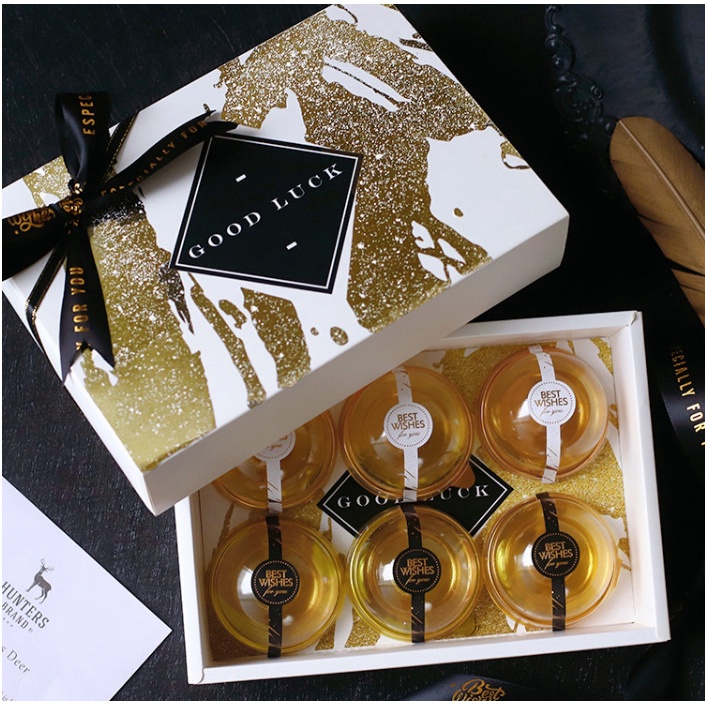 กล่องขนม ปีใหม่ คริสมาส goodluck / just for u （CT60）