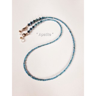 สายคล้องแมส หินนำโชค รุ่น 019A_Apatite