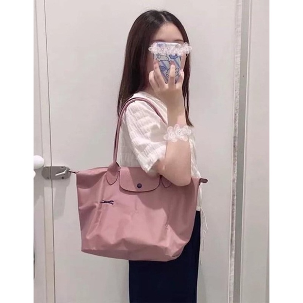 Longchamp Club Bon De Rose Size S หูยาว