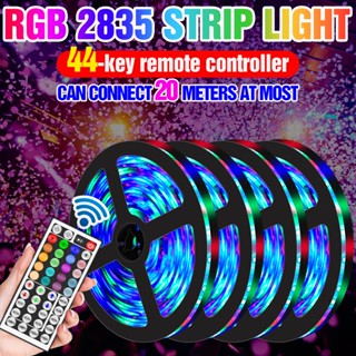 12V แถบไฟ LED ไฟกันน้ำ2835 RGB โคมไฟริบบิ้นยืดหยุ่นนีออนไฟ5M 10M โต๊ะหน้าจอทีวีแสงพื้นหลัง