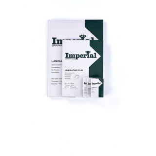 พลาสติกสำหรับใช้กับเครื่องเคลือบบัตร ตรา Imperial ขนาด 60x90mm, 65x95mm, 70x100mm