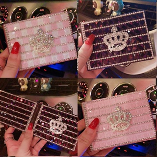 2020 Driving license leather case female  rhinestone crown motor vehicle driving license document case  driver&amp;#39;s lic