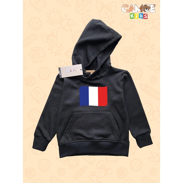 KIDS World Cup เสื้อฮู้ดเด็ก France Flag World Cup
