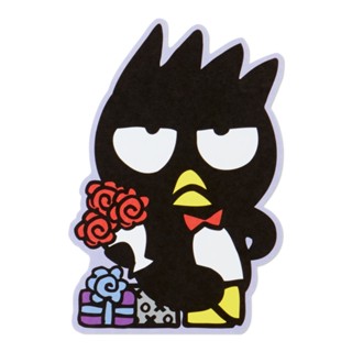 การ์ดเปล่า Sanrio &amp; Seal Card แบบ Badtz Maru สามารถเขียนด้านในได้ มีสติกเกอร์น่ารักให้แปะได้ 1 แผ่น