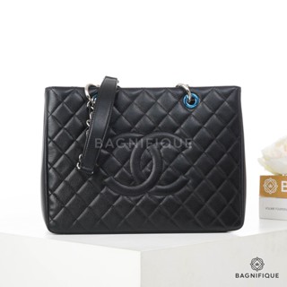 CHANEL GST JUMBO BLACK CAVIAR SHW