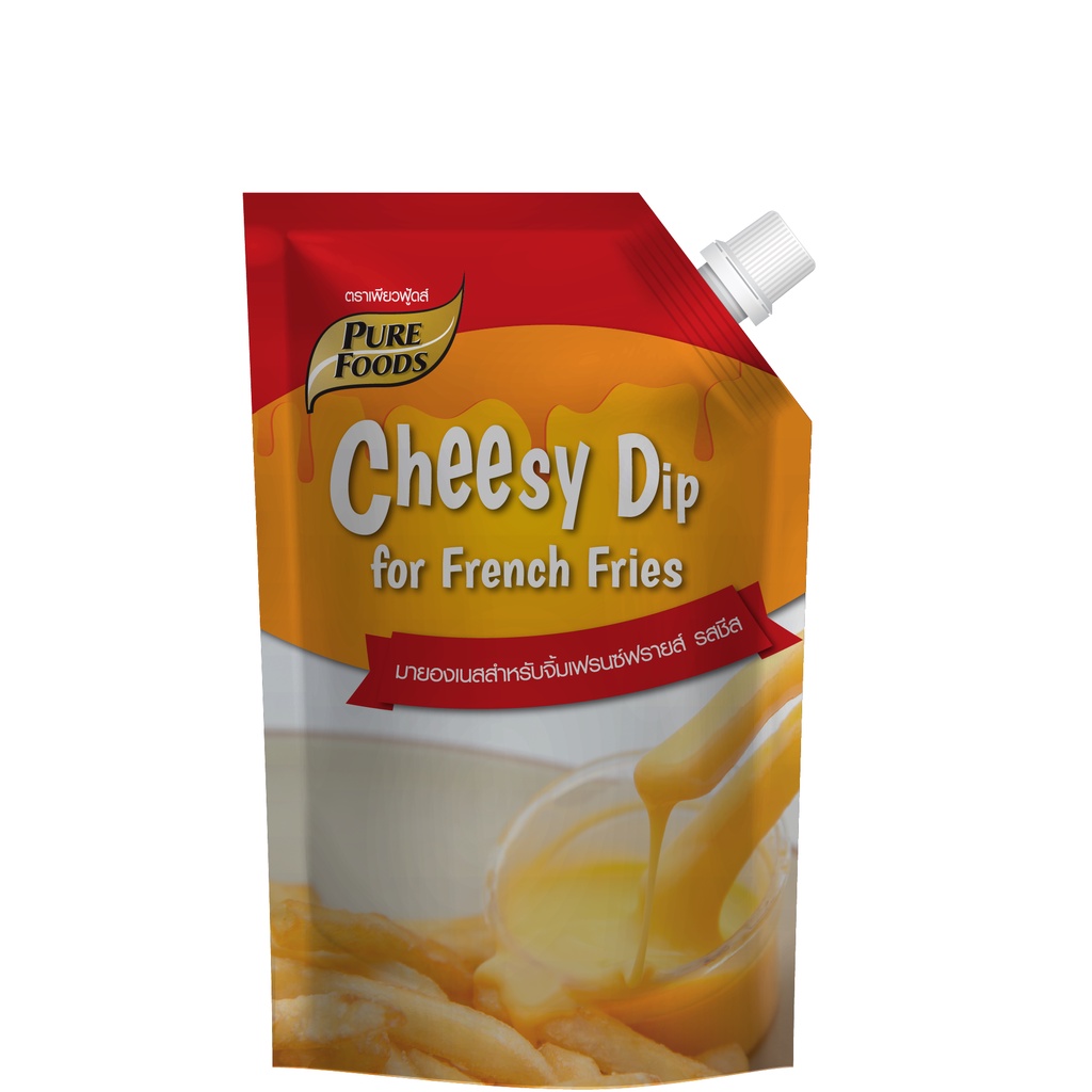 ส่งฟรี ชีสดิป ชีสซอส ออริจินอล (Cheesy Dip for French Fried) ซอสจิ้มเฟรนซ์ฟราย มายองเนส ขนาด 1,000G ตรา เพียวฟู้ดส์