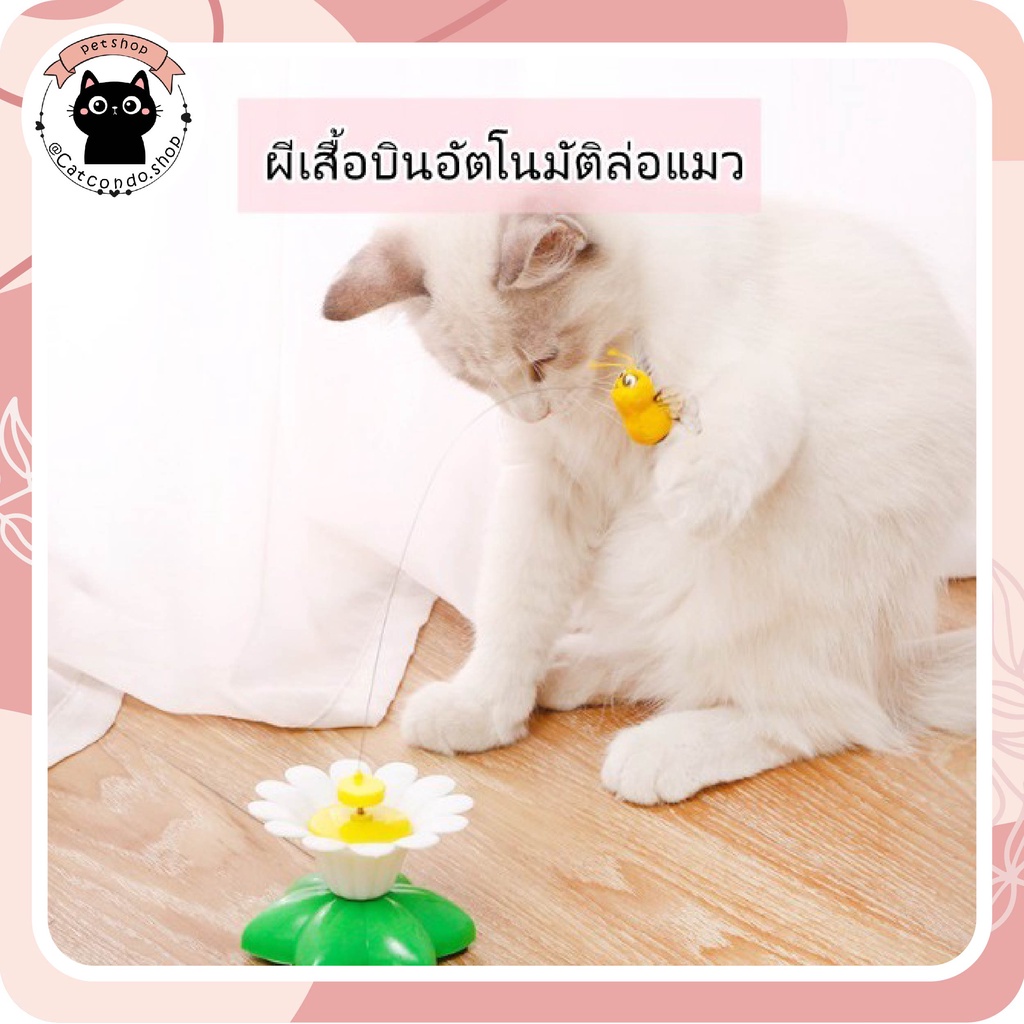 ของเล่นแมว ผีเสื้อบินอัตโนมัติ