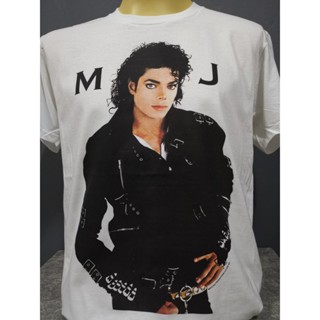 เสื้อวงนำเข้า MJ Michael Jackson King of Pop Dangerous Billie Jean Thriller Heal the World Style Vintage T-Shirt