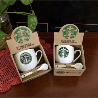 แก้วกาแฟเซรามิค STARBUCKS และ ลายการ์ตูน ของชำร่วย 180ml