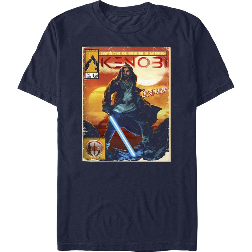 Obi-Wan Kenboi Exiled Star Wars T-Shirt เสื้อวินเทจชาย เสื้อคู่วินเทจ