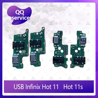 USB Infinix Hot 11  อะไหล่สายแพรตูดชาร์จ แพรก้นชาร์จ Charging Connector Port Flex Cable（ได้1ชิ้นค่ะ) QQ service