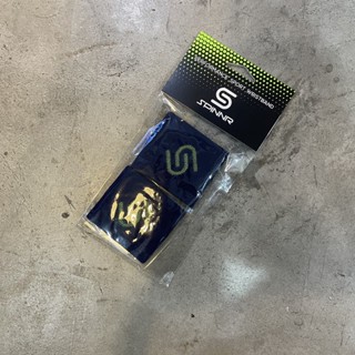 SPINNR WRISTBAND NAVY/VOLT - ผ้าคาดข้อมือ ผ้าซับเหงื่อสำหรับออกกำลังกาย