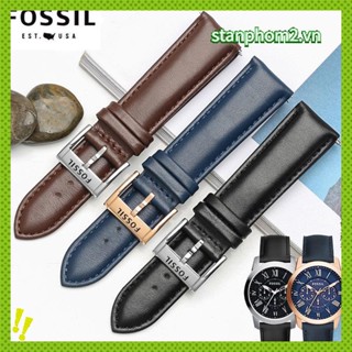 Fossil สายรัดข้อมือแฟชั่น สําหรับผู้ชาย FS4812 305220 สร้อยข้อมือหนังวัว หนา 22 มม. 1109