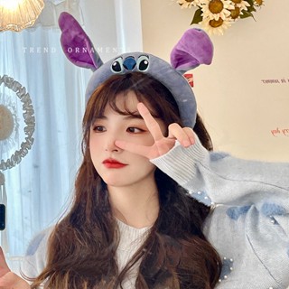 Japanese New Anime Cute Cartoon Surrounding Super Cute Stitch Plush Hair Band Sports Leisure Photo Hair Accessories