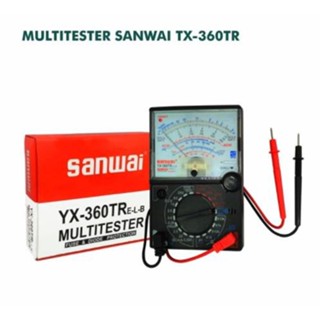 luv มิเตอร์วัดไฟแบบเข็ม Multimeter YX-360TR แถม ถ่าน AA 2ก้อน + ถ่าน 9V 1 ก้อน