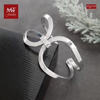 MT กำไลข้อมือเงินแท้ ดีไซน์ โมเดิร์น ข้อมือ 16, 17, 18 ซม. Solid 925 Sterling Silver Bangle (sbg399) MT Jewelry มณีธารา