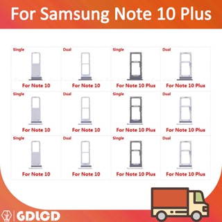 หน้าจอ Samsung Galaxy Note 10 Plus 5G N970 N975 N976 อะแดปเตอร์ซ็อกเก็ตการ์ดรีดเดอร์ Sim Micro Sd สําหรับ