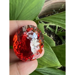 cubic zirconia orange 230 carats 2.50x3.30 centimeter